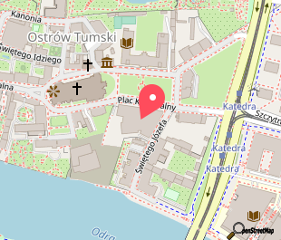 mapa lokalizacji wydarzenia Otwarcie The Bridge Summer Bar na Ostrowie Tumskim